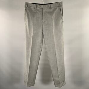 ATELIER MUNRO Size 32 Grey Wool Slim Fit Dress Pants